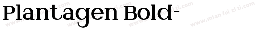 Plantagen Bold字体转换